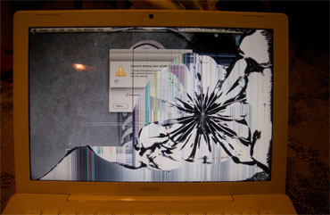 Uszkodzony MacBook